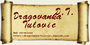 Dragovanka Tulović vizit kartica